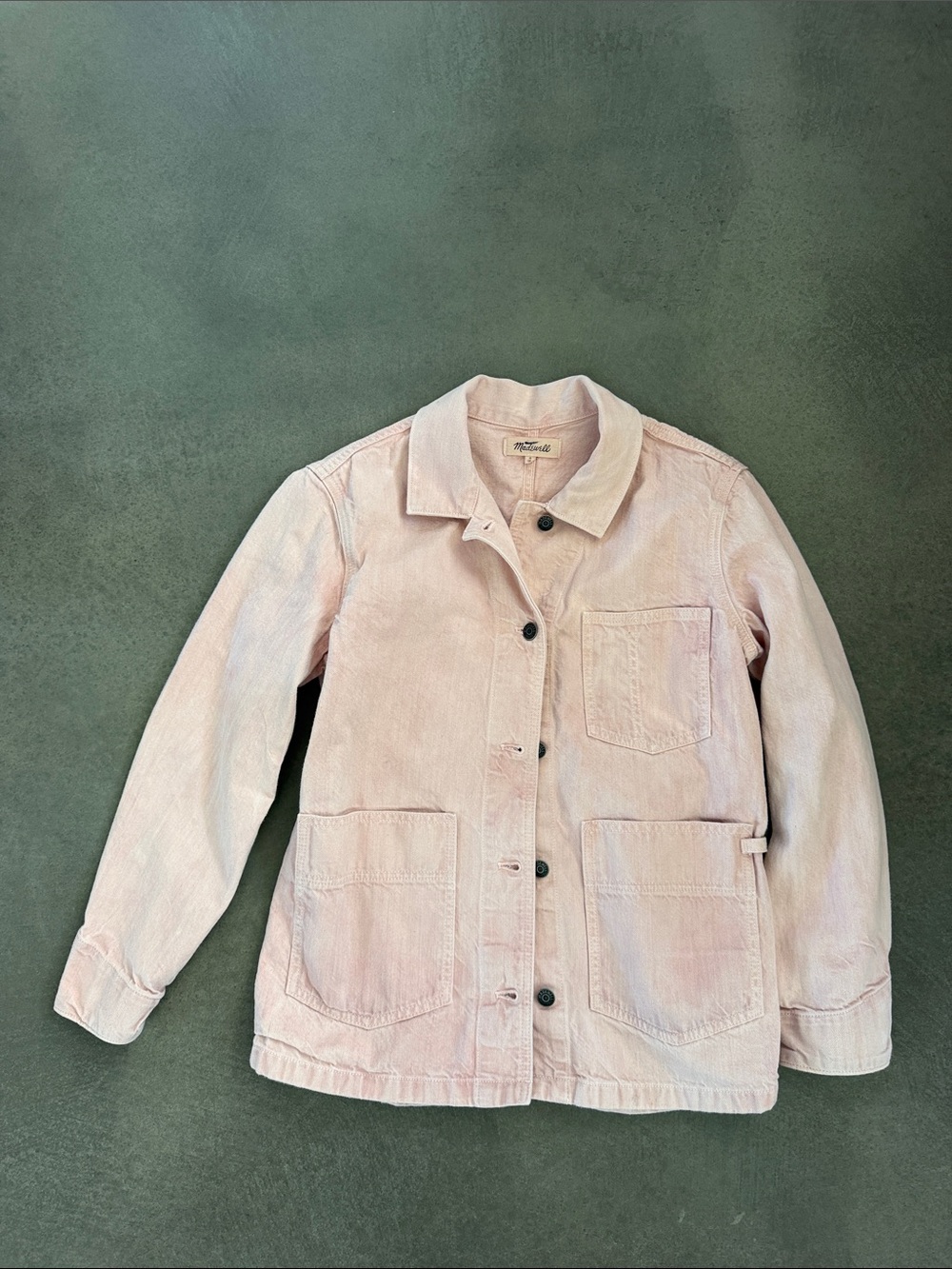 Madewell Denim Jacket in Pale Pink